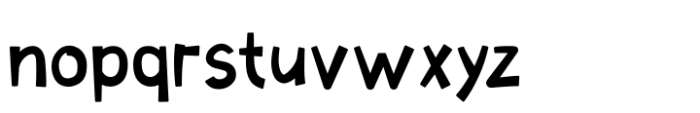 Tweakybo Regular Font LOWERCASE
