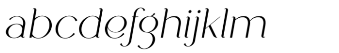 Tweedle Italic Font LOWERCASE