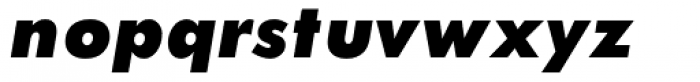 Twentieth Century UltraBold Italic Font LOWERCASE