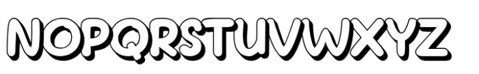 Twickle Twist Shadow Regular Font UPPERCASE