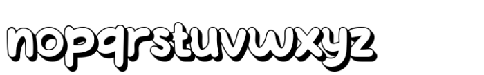 Twickle Twist Shadow Regular Font LOWERCASE
