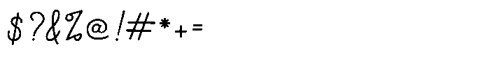 Twilight Sonata Script Font OTHER CHARS
