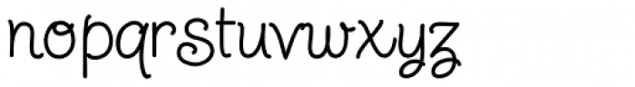 Twinkle Star Script Font LOWERCASE
