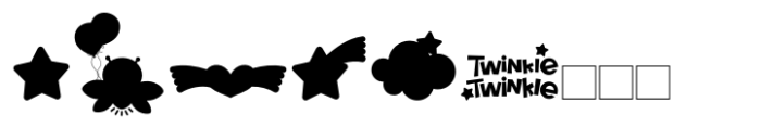 Twinkle Twinkle  Color Dingbat FONT