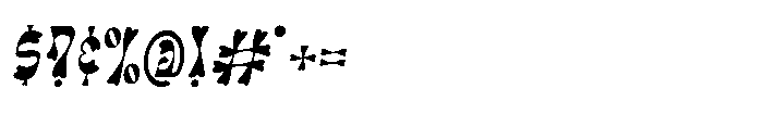 Twist Love Slant Font OTHER CHARS