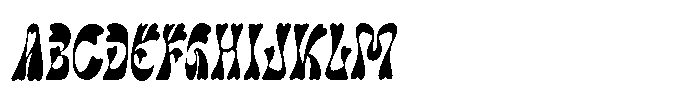 Twist Love Slant Font UPPERCASE