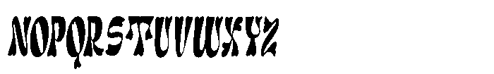 Twist Love Slant Font UPPERCASE