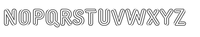 Twista Open Line Font LOWERCASE