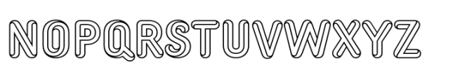 Twista Outline Font LOWERCASE