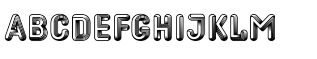 Twista Shaded Font UPPERCASE