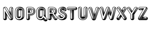 Twista Shaded Font LOWERCASE