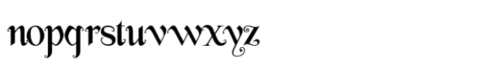 Twisted Fable Font LOWERCASE