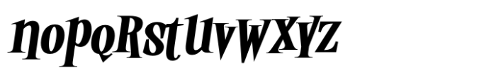 Twisted Halloween Alt Bold Italic Font LOWERCASE