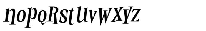 Twisted Halloween Alt Italic Font LOWERCASE