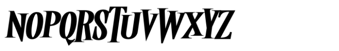 Twisted Halloween Bold Italic Font UPPERCASE