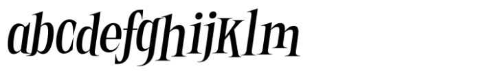 Twisted Halloween Italic Font LOWERCASE