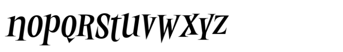 Twisted Halloween Italic Font LOWERCASE