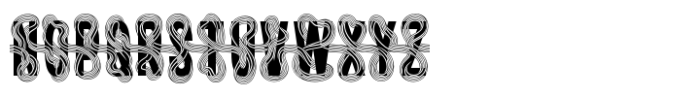 Twisted Ribbon Font UPPERCASE