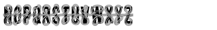 Twisted Ribbon Font LOWERCASE
