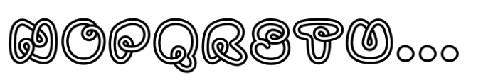 Two Lines Loop Regular Font UPPERCASE