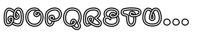 Two Lines Loop Regular Font LOWERCASE