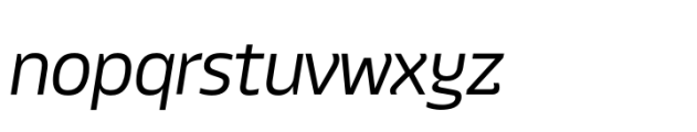 Twogether Sans Extralight Italic Font LOWERCASE