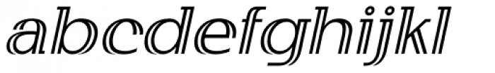 Twopenny Italic Font LOWERCASE