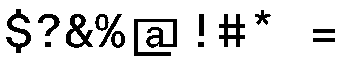 TWKEverettMono Book Font OTHER CHARS