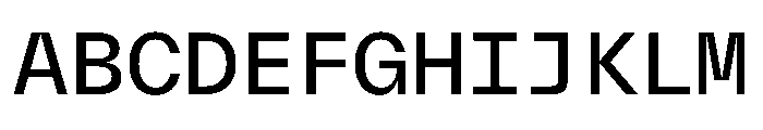 TWKEverettMono Book Font UPPERCASE