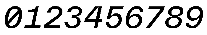 TWKEverettMono BookItalic Font OTHER CHARS
