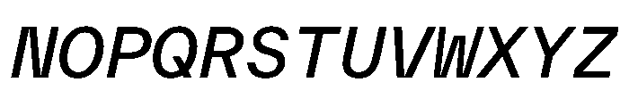 TWKEverettMono BookItalic Font UPPERCASE
