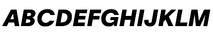 TWKLausanne 1000Italic Font UPPERCASE