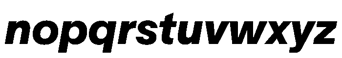 TWKLausanne 1000Italic Font LOWERCASE