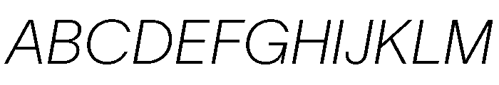 TWKLausanne 100Italic Font UPPERCASE