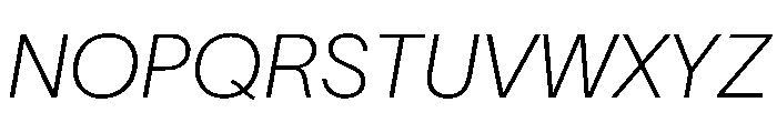 TWKLausanne 100Italic Font UPPERCASE