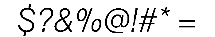 TWKLausanne 150Italic Font OTHER CHARS