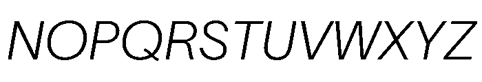 TWKLausanne 150Italic Font UPPERCASE