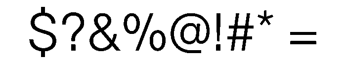 TWKLausanne 200 Font OTHER CHARS