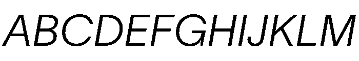 TWKLausanne 200Italic Font UPPERCASE