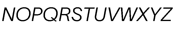 TWKLausanne 200Italic Font UPPERCASE