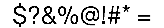 TWKLausanne 250 Font OTHER CHARS
