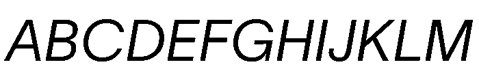 TWKLausanne 250Italic Font UPPERCASE