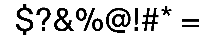 TWKLausanne 350 Font OTHER CHARS