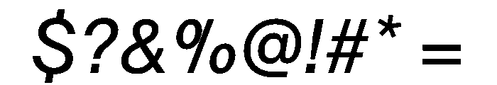 TWKLausanne 350Italic Font OTHER CHARS