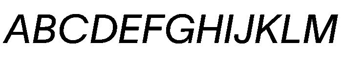 TWKLausanne 350Italic Font UPPERCASE