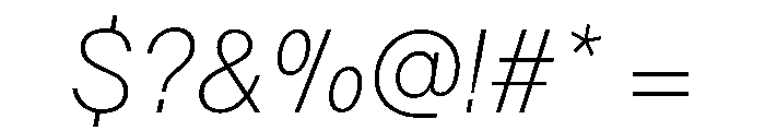 TWKLausanne 50Italic Font OTHER CHARS