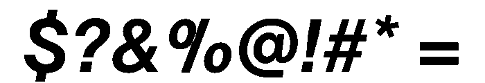 TWKLausanne 700Italic Font OTHER CHARS