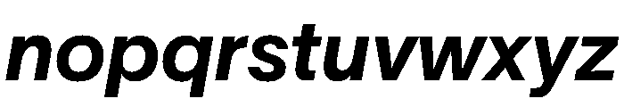 TWKLausanne 750Italic Font LOWERCASE