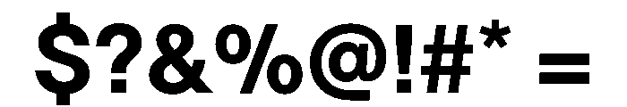 TWKLausanne 800 Font OTHER CHARS