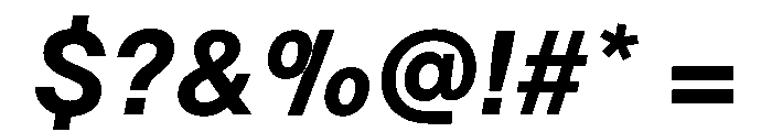 TWKLausanne 800Italic Font OTHER CHARS